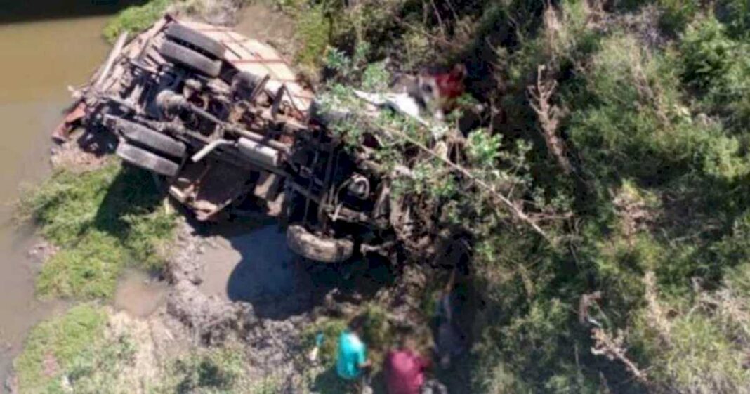 un-camionero-quiso-esquivar-un-trailer-que-se-desprendio-en-la-ruta-y-murio-al-caer-al-vacio-desde-un-puente