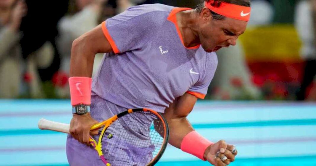 masters-1000-de-madrid:-rafa-nadal-volvio-a-ganar,-emociono-al-publico-en-la-caja-magica-y-ahora-jugara-con-pedro-cachin