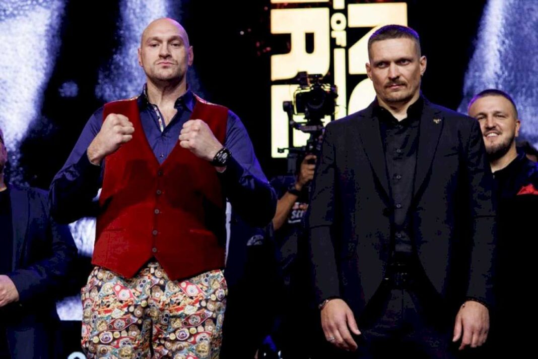 tyson-fury-vs-oleksandr-usyk,-empezo-el-show-con-un-clima-bien-caliente:-como-fue-el-cabezazo-del-padre-del-britanico-a-un-asistente-del-ucraniano