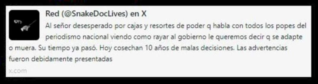 suspenden-una-cuenta-en-x-que-asocian-a-santiago-caputo-tras-la-publicacion-de-amenazas-y-una-foto-de-armas