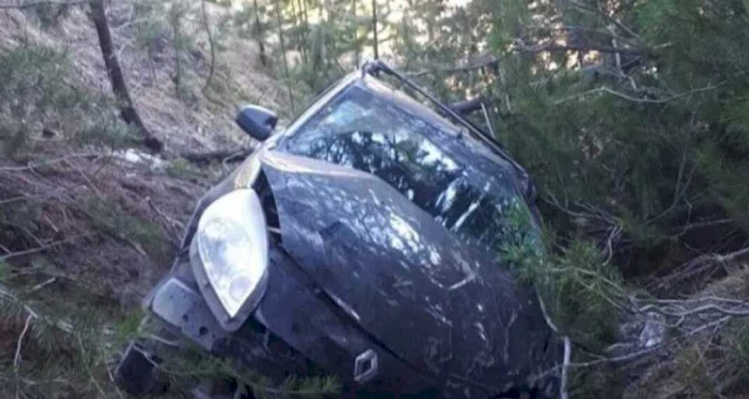 un-conductor-perdio-el-control-de-su-auto-en-la-ruta-40-y-termino-adentro-de-un-barranco